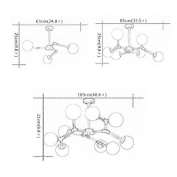 Nordisk Magic Bean-Pendellampe Kreativ Trelampe