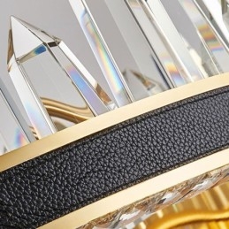 Moderne Krystall Pendellampe Sirkel Krystall Taklampe