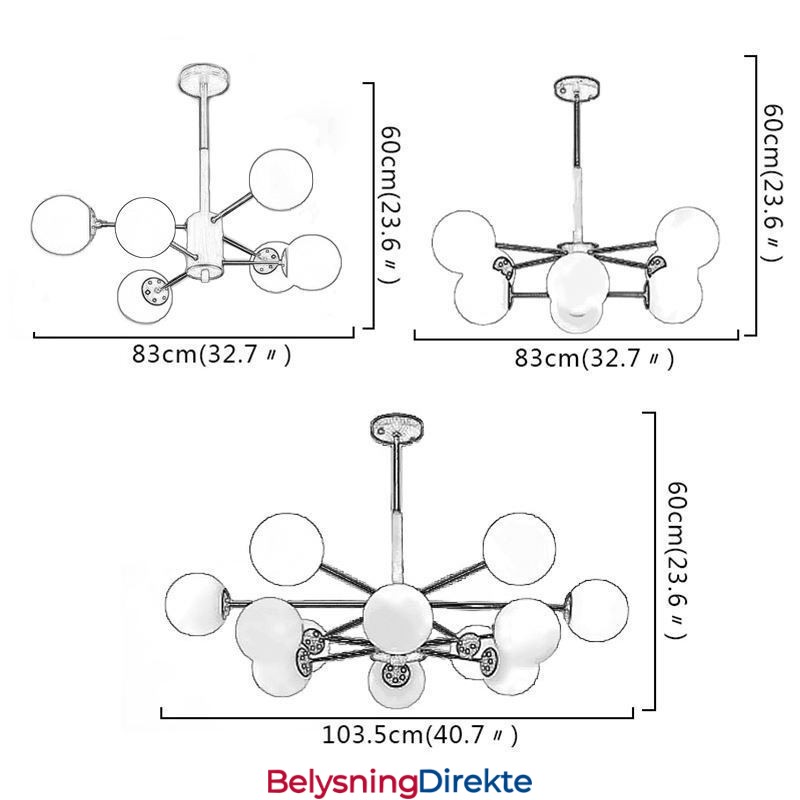 Magic Bean Pendellampe Kreativ Nordisk Trelampe