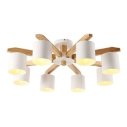 Nordic Log Pendellampe Macaron Lampe