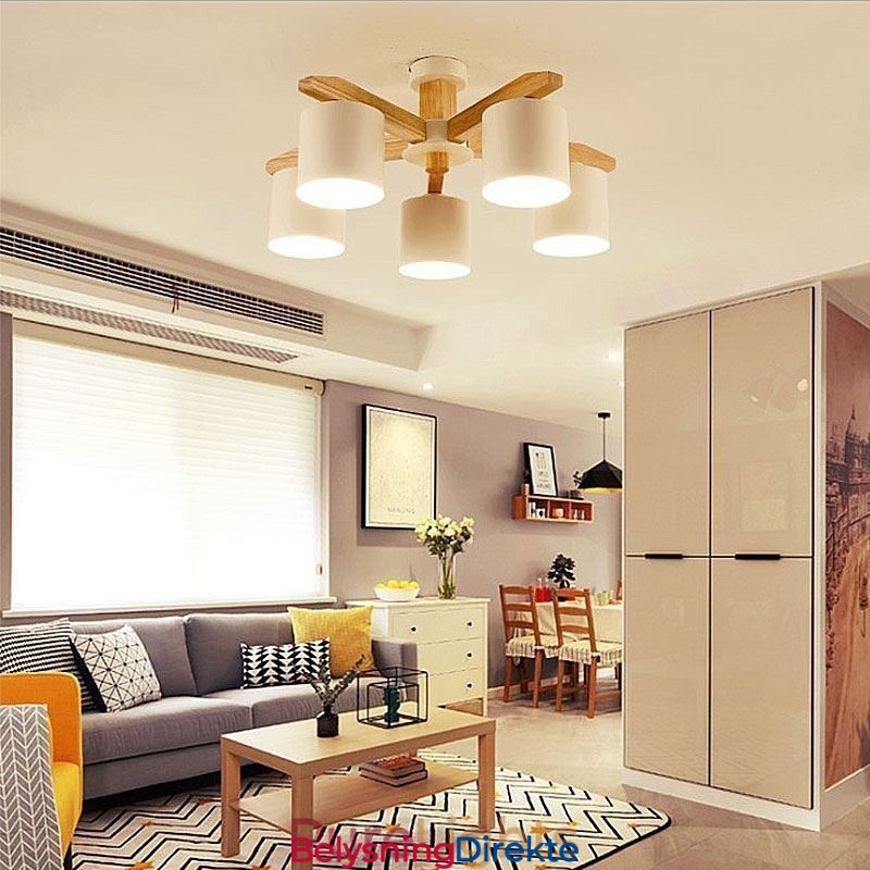 Nordic Log Pendellampe Macaron Lampe