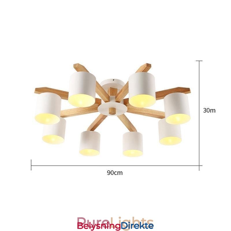 Nordic Log Pendellampe Macaron Lampe