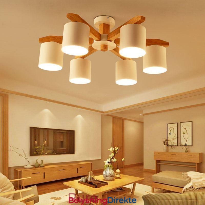 Nordic Log Pendellampe Macaron Lampe