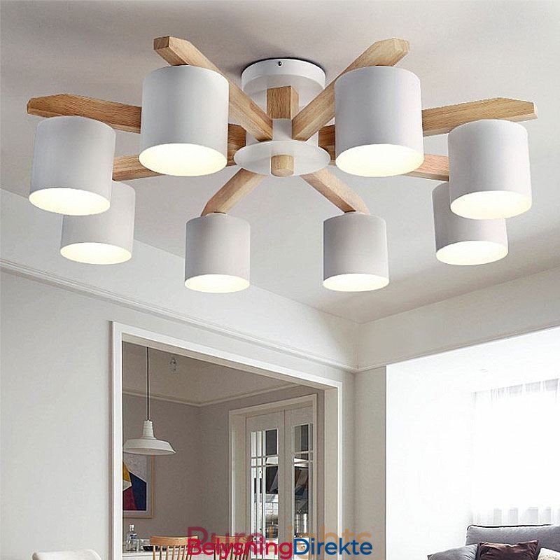 Nordic Log Pendellampe Macaron Lampe