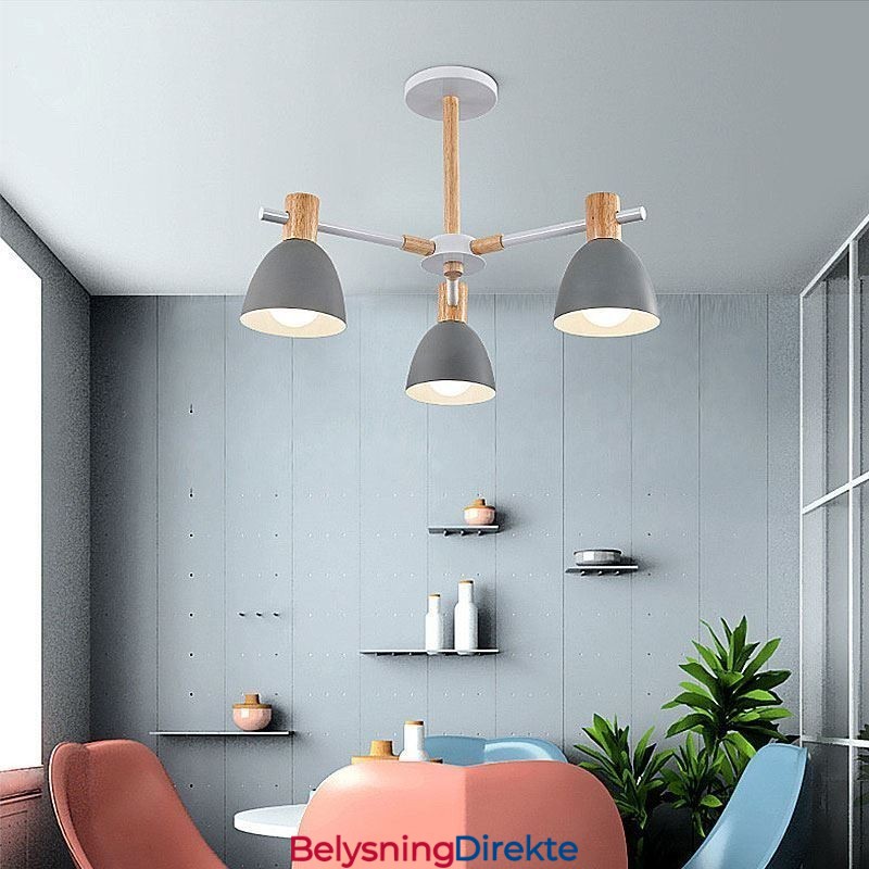 Moderne Enkel Macaron-Anhengslampe Kreativ Trebelysning