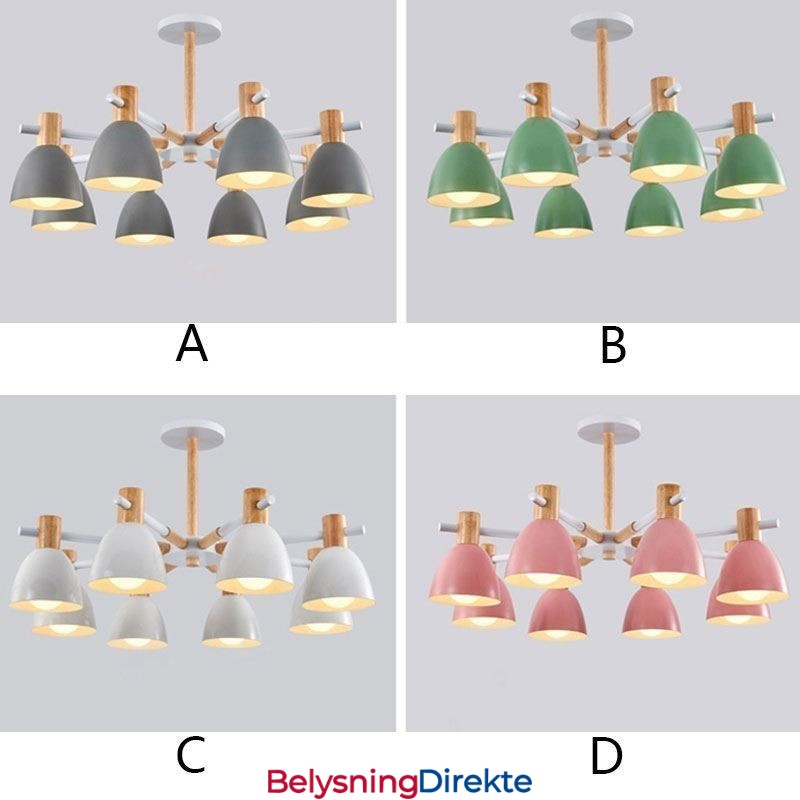 Moderne Enkel Macaron-Anhengslampe Kreativ Trebelysning