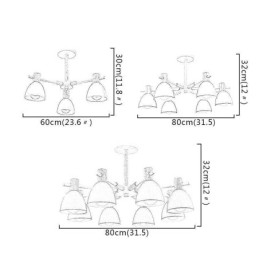 Moderne Enkel Macaron-Anhengslampe Kreativ Trebelysning
