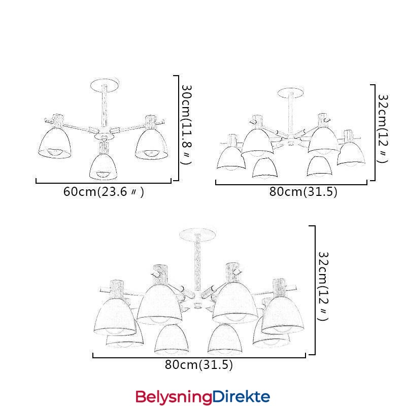 Moderne Enkel Macaron-Anhengslampe Kreativ Trebelysning