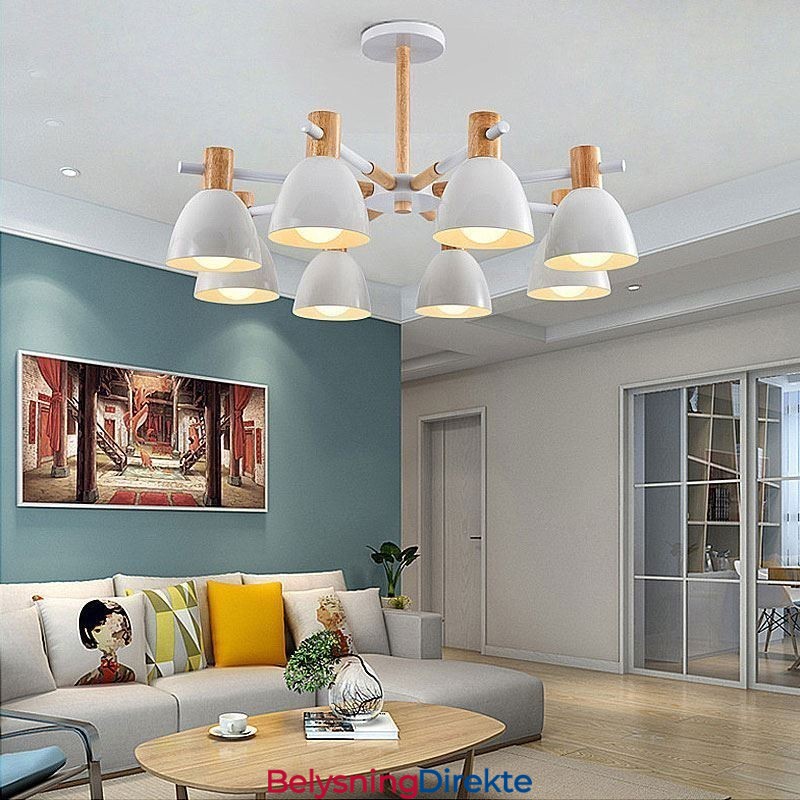 Moderne Enkel Macaron-Anhengslampe Kreativ Trebelysning