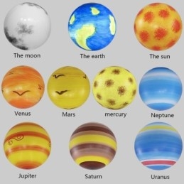 Nordisk Planetdesign Pendellampe Unik Lysekrone Med Solsystemplaneter