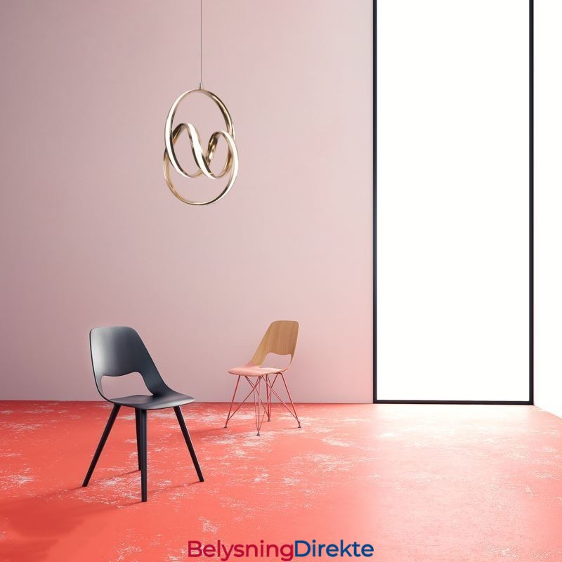 Moderne Minimalistisk Pendellampe Unik Sirkulær Vrilampeøy