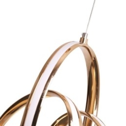 Moderne Minimalistisk Pendellampe Unik Sirkulær Vrilampeøy