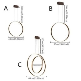 Nordisk Pendellampe I Akryl, Ringformet Pendellampe