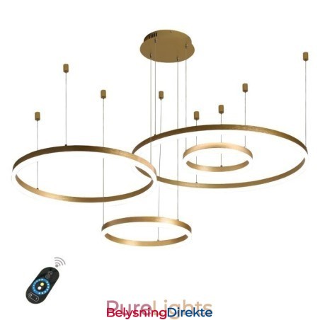 Postmoderne Pendellampe I Akryl, Ringformet Pendellampe