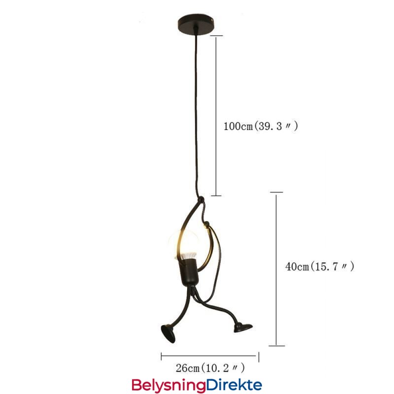 Moderne Enkel Pendellampe Liten Mannsformet Lampe Kreativ Lampe