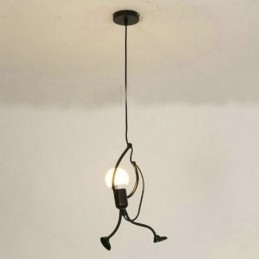 Moderne Enkel Pendellampe Liten Mannsformet Lampe Kreativ Lampe