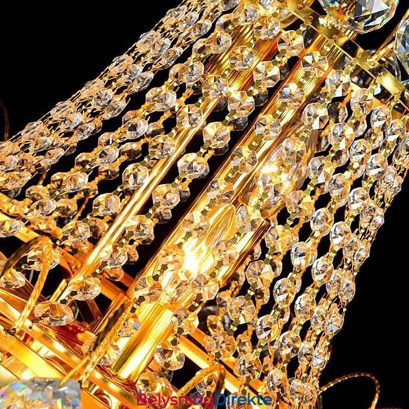 Europeisk Lang Anhengskrystalllysekrone