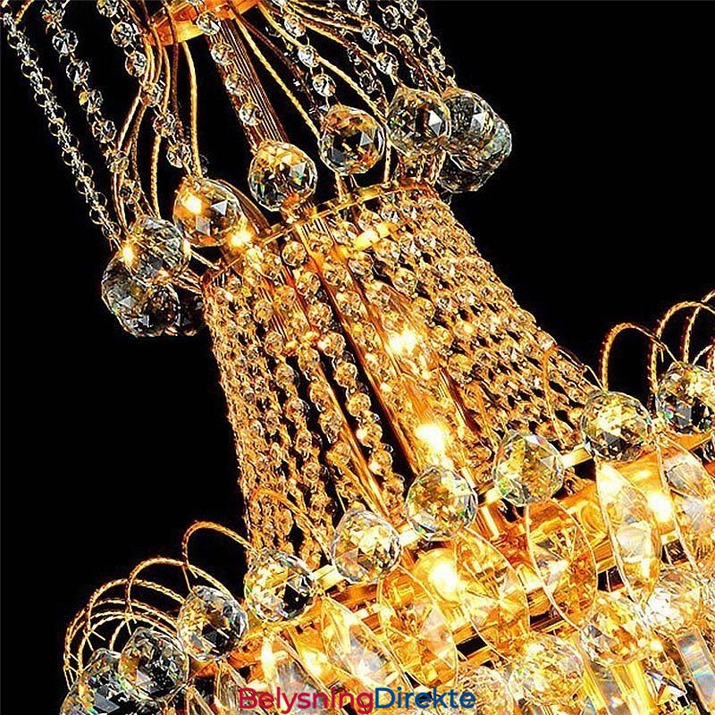 Europeisk Lang Anhengskrystalllysekrone