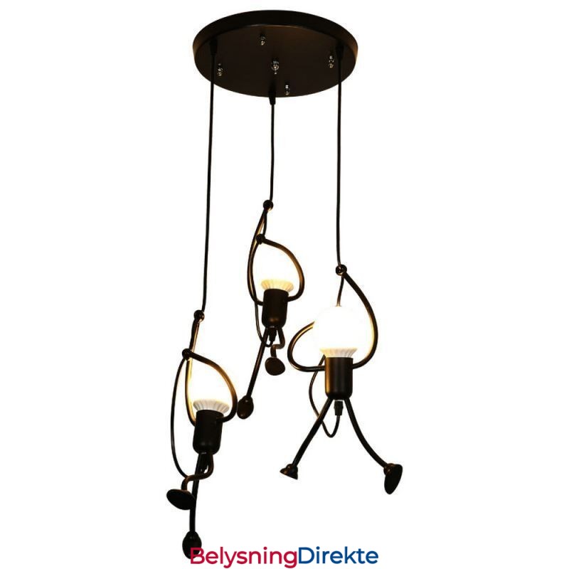 Moderne Pendellampe Kreativ Liten Mannsformet Lampe Individuell Hjemmelampe