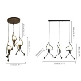 Moderne Pendellampe Kreativ Liten Mannsformet Lampe Individuell Hjemmelampe