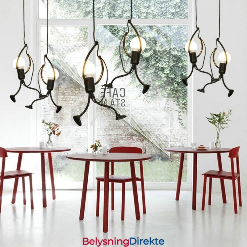 Moderne Pendellampe Kreativ Liten Mannsformet Lampe Individuell Hjemmelampe