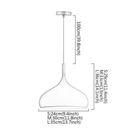 Moderne Anhengslampe I Aluminium, Justerbar Lyskilde For Hjemmet