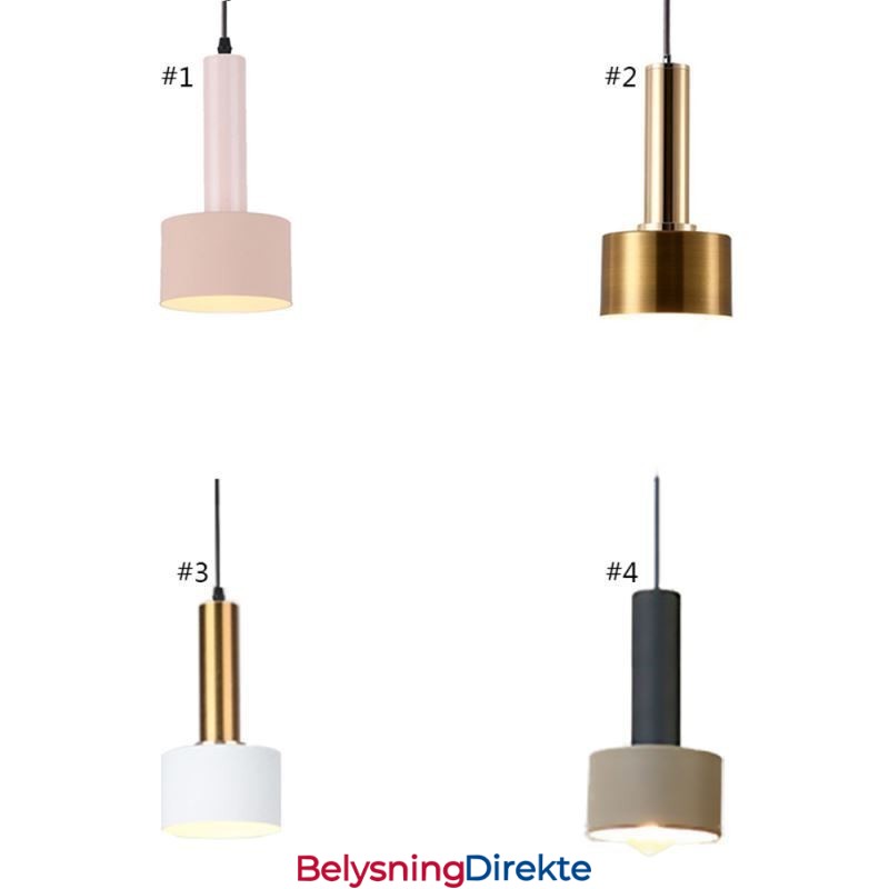 Moderne Enkel Pendellampe Sylinderformet Lampe Aluminiumsbelysningslampe