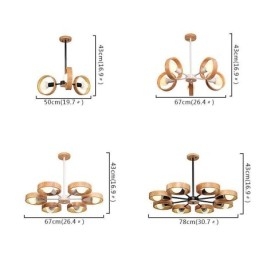 Nordisk Unik Pendellampe I Tre