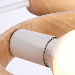 Nordisk Unik Pendellampe I Tre