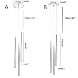 Moderne Enkel Pendellampe Sylinderformet Belysning Meteorregnlampe
