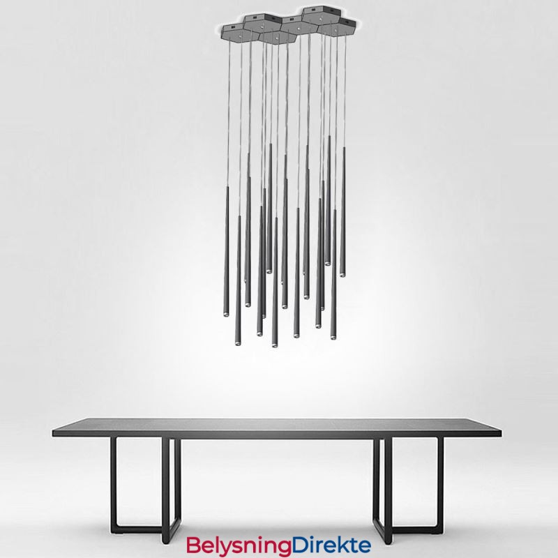 Moderne Enkel Pendellampe Sylinderformet Belysning Meteorregnlampe