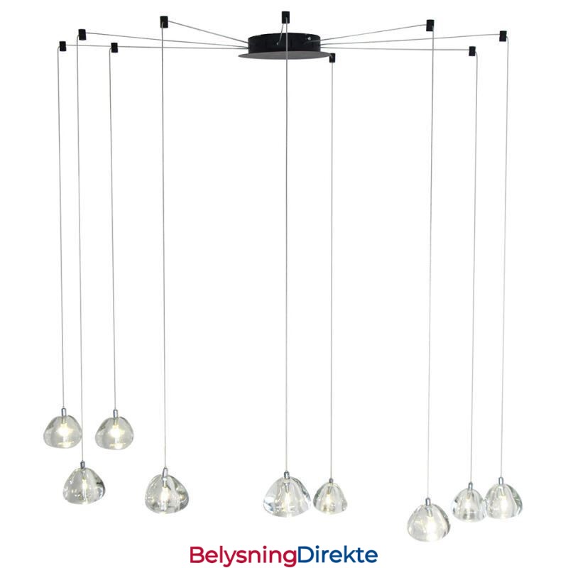 Moderne Anhengslampe Krystalllysekrone Lys Hjemmebelysningslampe