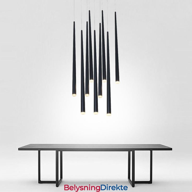 Moderne Pendellampe Sylinderformet Lampe Meteor Rain Lighting