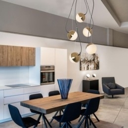 Nordisk Klyngependellampe Kreativ Sirkelformet Lampebelysning