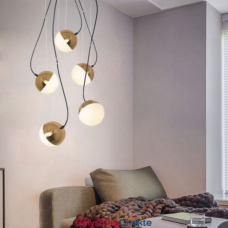 Nordisk Klyngependellampe Kreativ Sirkelformet Lampebelysning