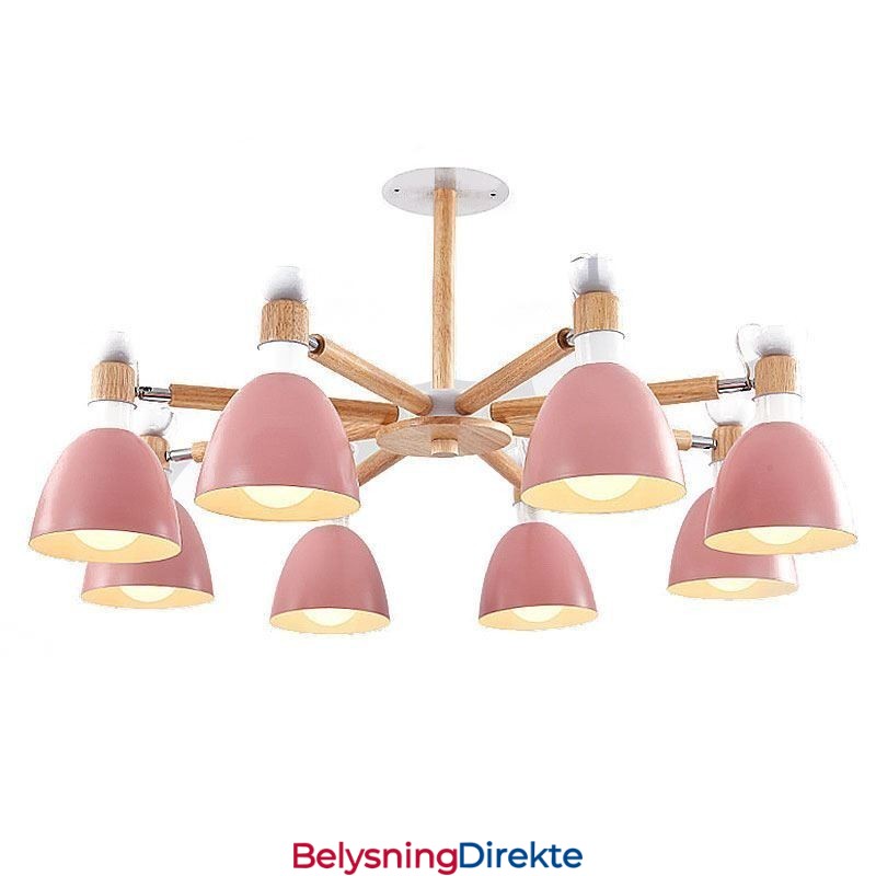 Nordisk Macaron Pendellampe Kreativ Trelysekrone