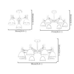 Nordisk Macaron Pendellampe Kreativ Trelysekrone