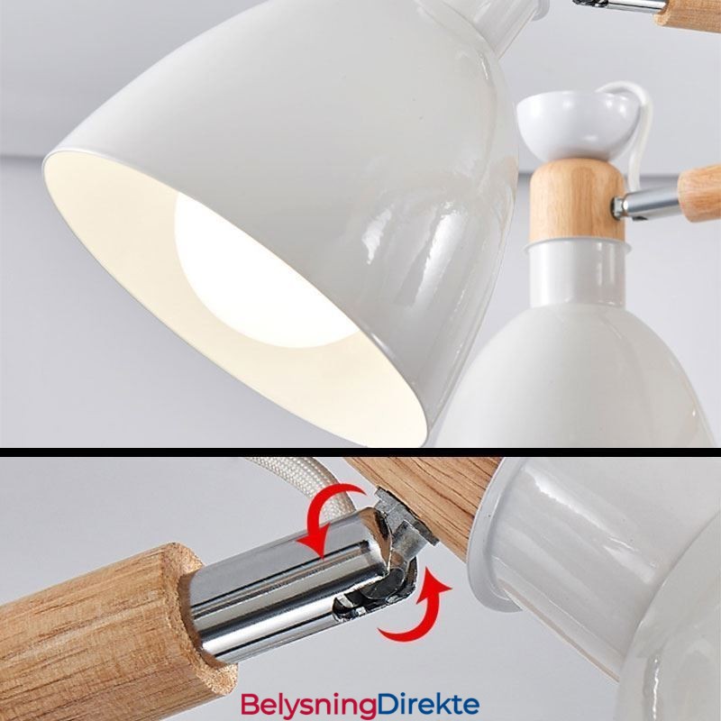 Nordisk Macaron Pendellampe Kreativ Trelysekrone