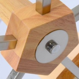 Nordisk Tre Pendellampe Glassskjerm Lysekrone