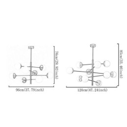 Moderne Pendellampe Magic Bean Sputnik Lysekrone