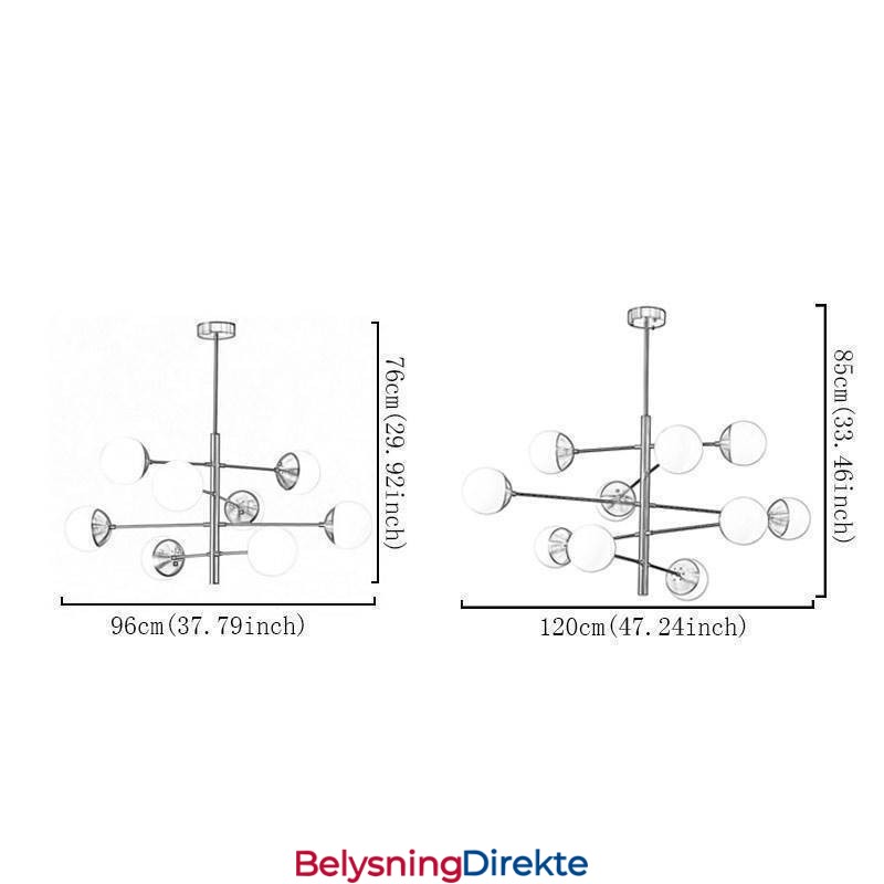 Moderne Pendellampe Magic Bean Sputnik Lysekrone