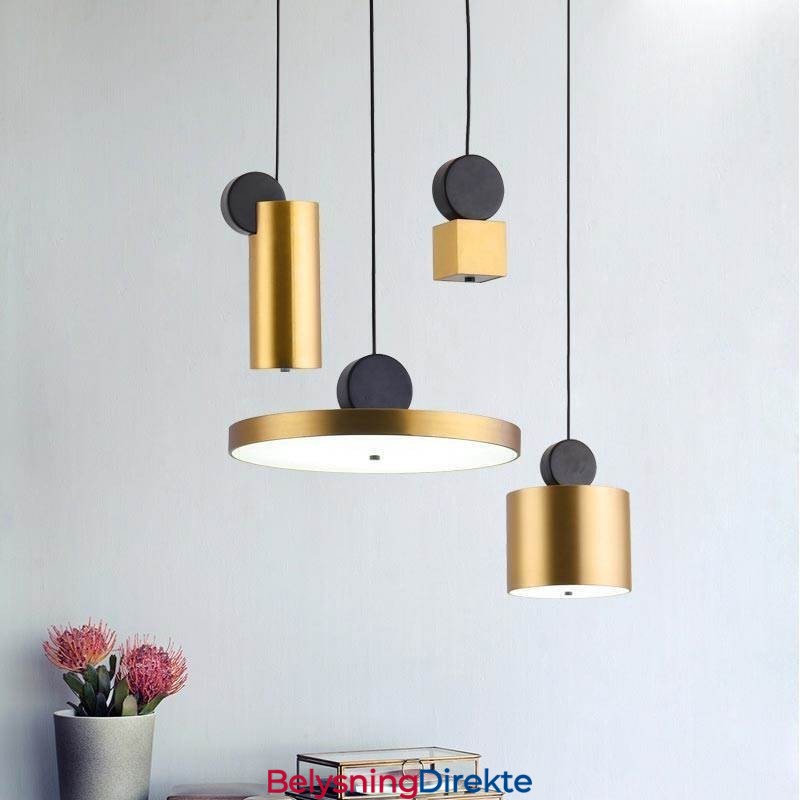 Moderne Pendellampe Nordisk Akryllampe Geometrisk Belysningslampe