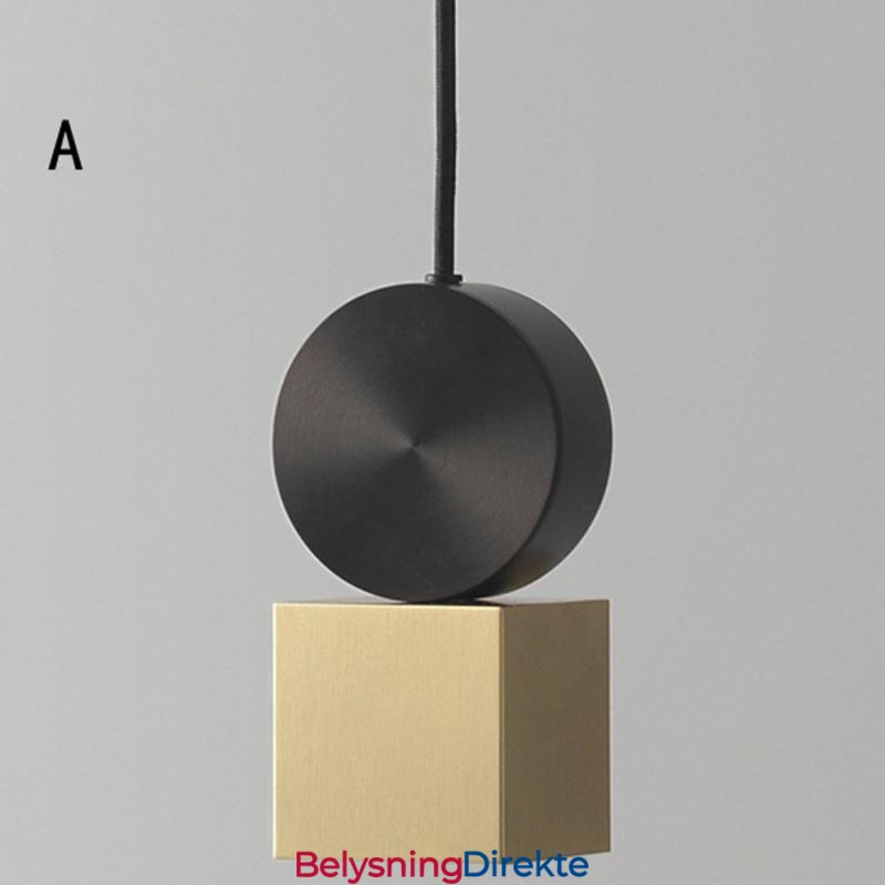 Moderne Pendellampe Nordisk Akryllampe Geometrisk Belysningslampe