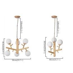 Nordisk Kreativ Pendellampe I Tre