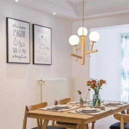 Nordisk Kreativ Pendellampe I Tre