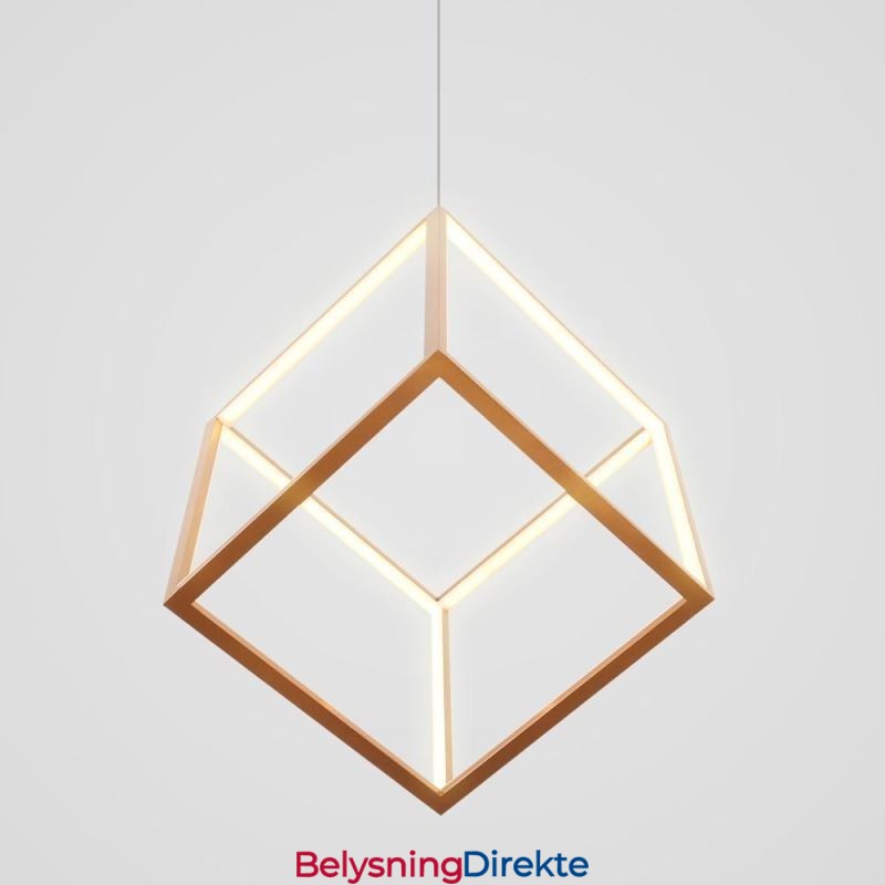 Postmoderne Pendellampe Geometrisk Gullfarget Hengelampe