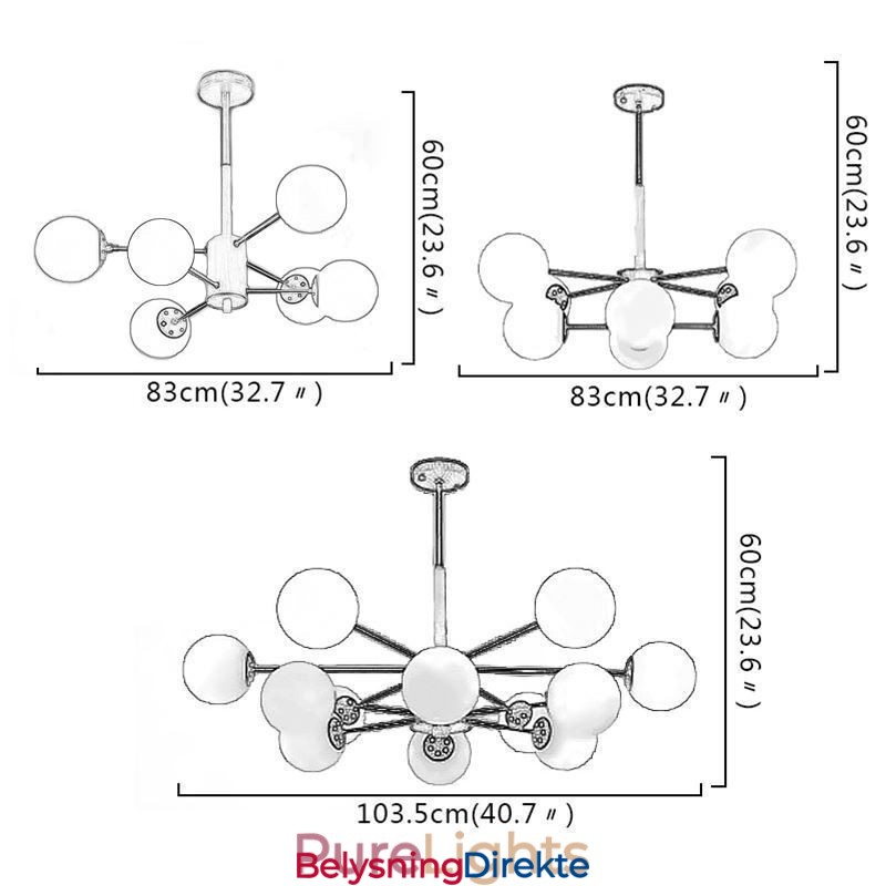 Magic Bean Pendellampe Kreativ Nordisk Trelampe