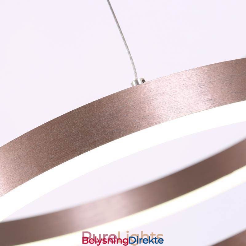 Pendellampe Tegning Håndverk 2 Ringer Lampe 60+40Cm