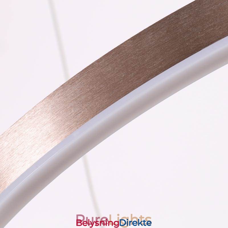 Pendellampe Tegning Håndverk 2 Ringer Lampe 60+40Cm