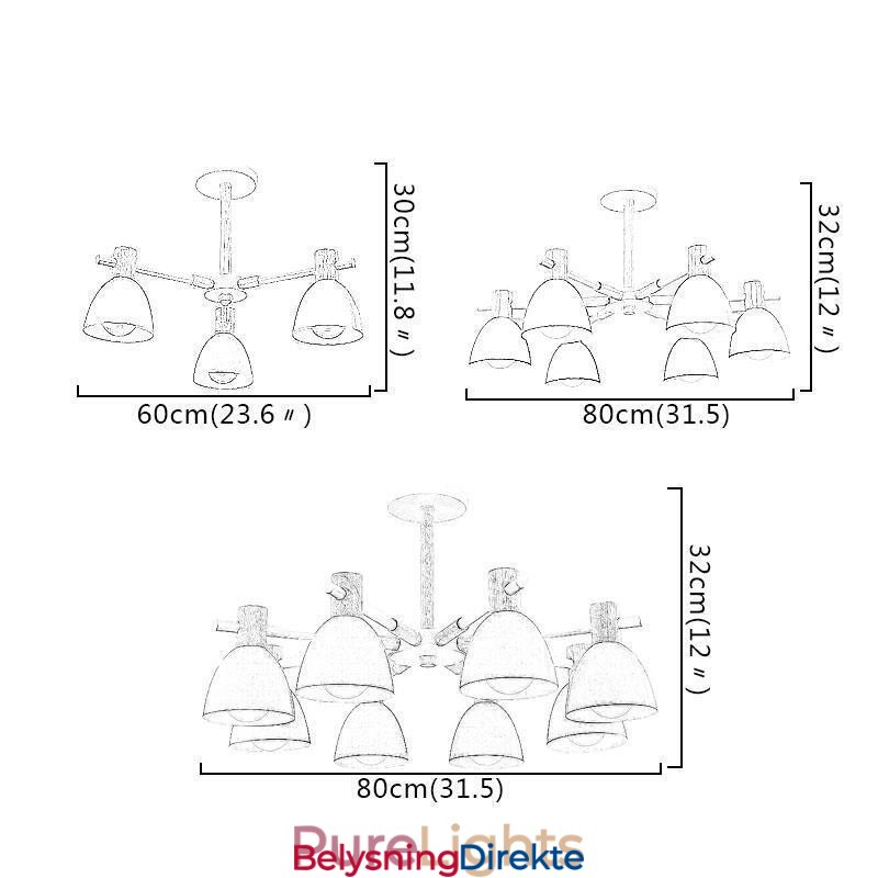 Moderne Enkel Macaron-Anhengslampe Kreativ Trebelysning